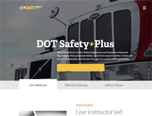 Tablet Screenshot of dotsafetyplus.com